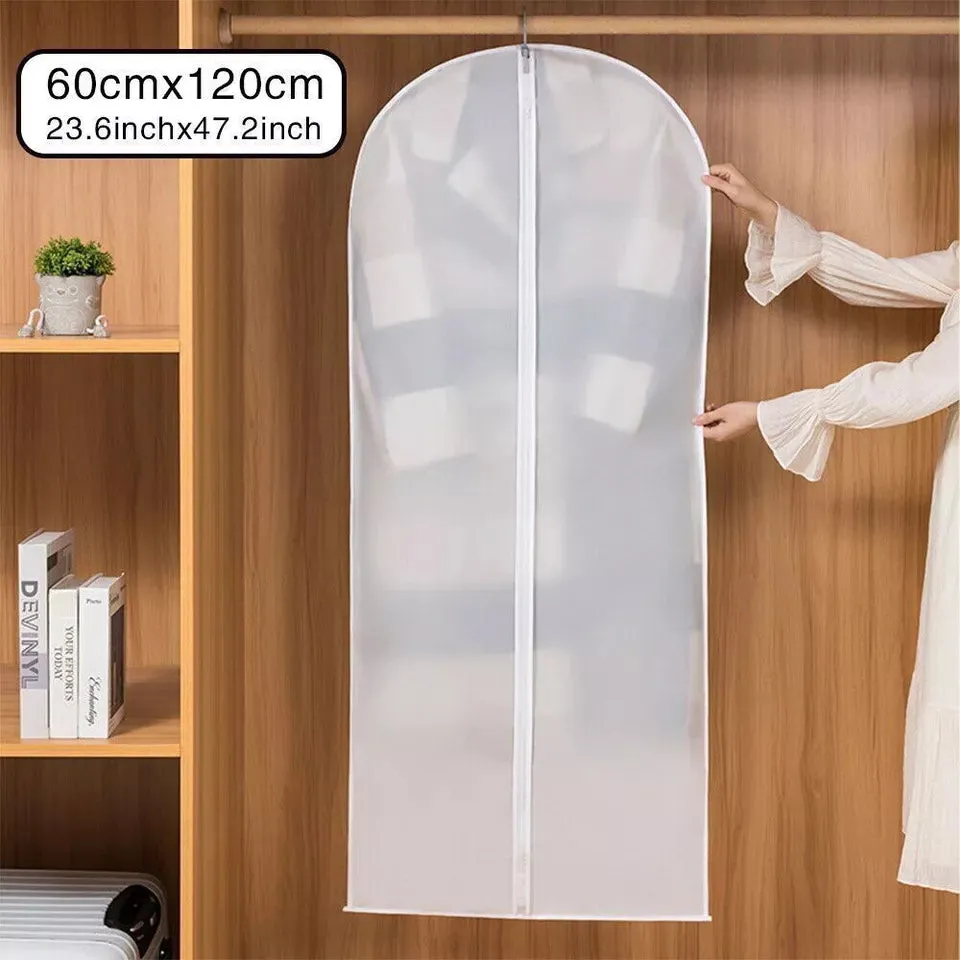 10-Pack Clothes Protector Bags – Large Hanging Suit Covers for Dresses, Jackets, and Coats Dust Protection