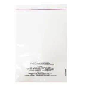 1.5 Mil Seal Seal Clear Flat Bags with Suffocation Warning, 6 x 9 to 14 x 20 inch 100 Bags Resealable Clear & Extra Super Strong Seal for Clothes
