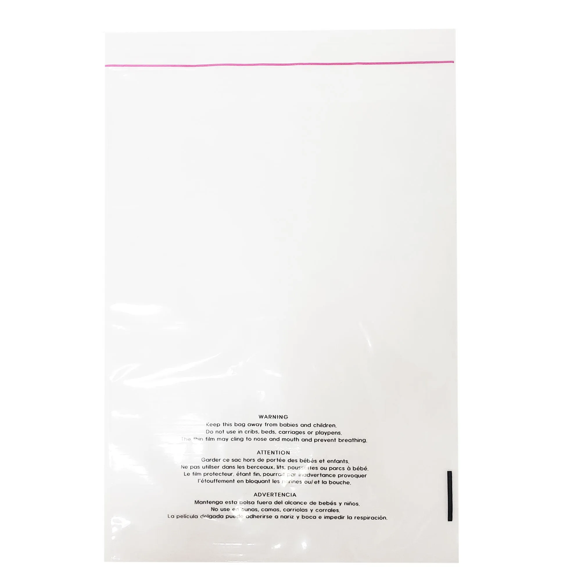 1.5 Mil Seal Seal Clear Flat Bags with Suffocation Warning, 6 x 9 to 14 x 20 inch 100 Bags Resealable Clear & Extra Super Strong Seal for Clothes