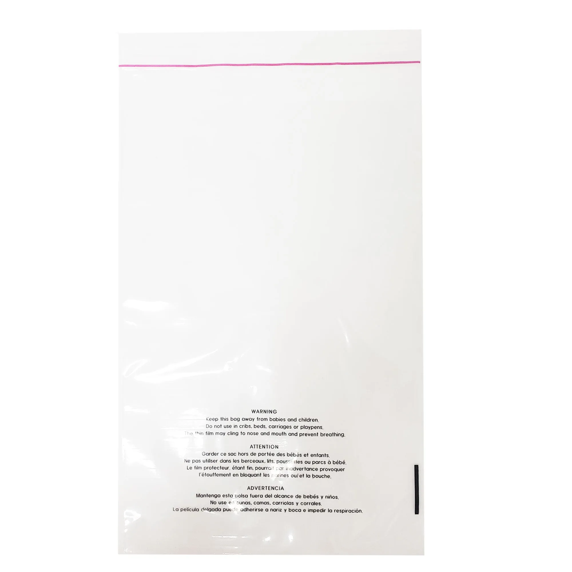 1.5 Mil Seal Seal Clear Flat Bags with Suffocation Warning, 6 x 9 to 14 x 20 inch 100 Bags Resealable Clear & Extra Super Strong Seal for Clothes