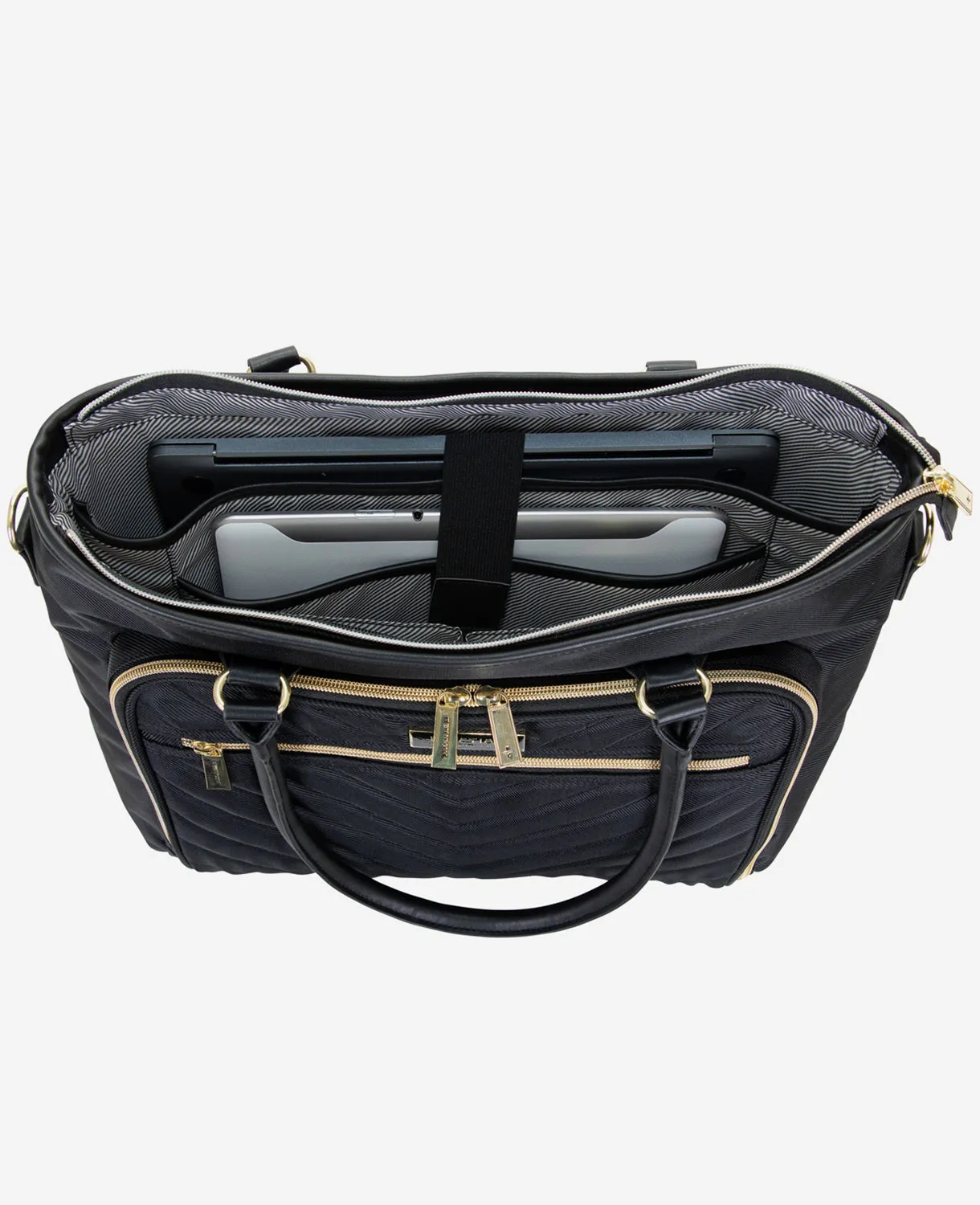 2-Pc. Bundle 20-Inch Carry On Madison Square Travel Suitcase & Chelsea 15-Inch Laptop Travel Tote