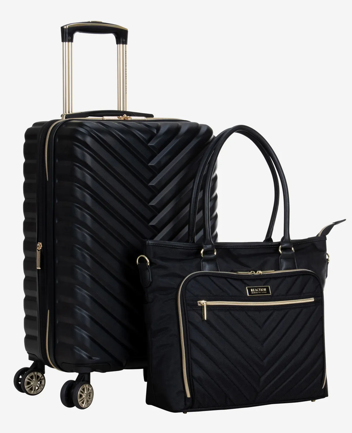 2-Pc. Bundle 20-Inch Carry On Madison Square Travel Suitcase & Chelsea 15-Inch Laptop Travel Tote