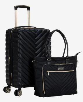 2-Pc. Bundle 20-Inch Carry On Madison Square Travel Suitcase & Chelsea 15-Inch Laptop Travel Tote