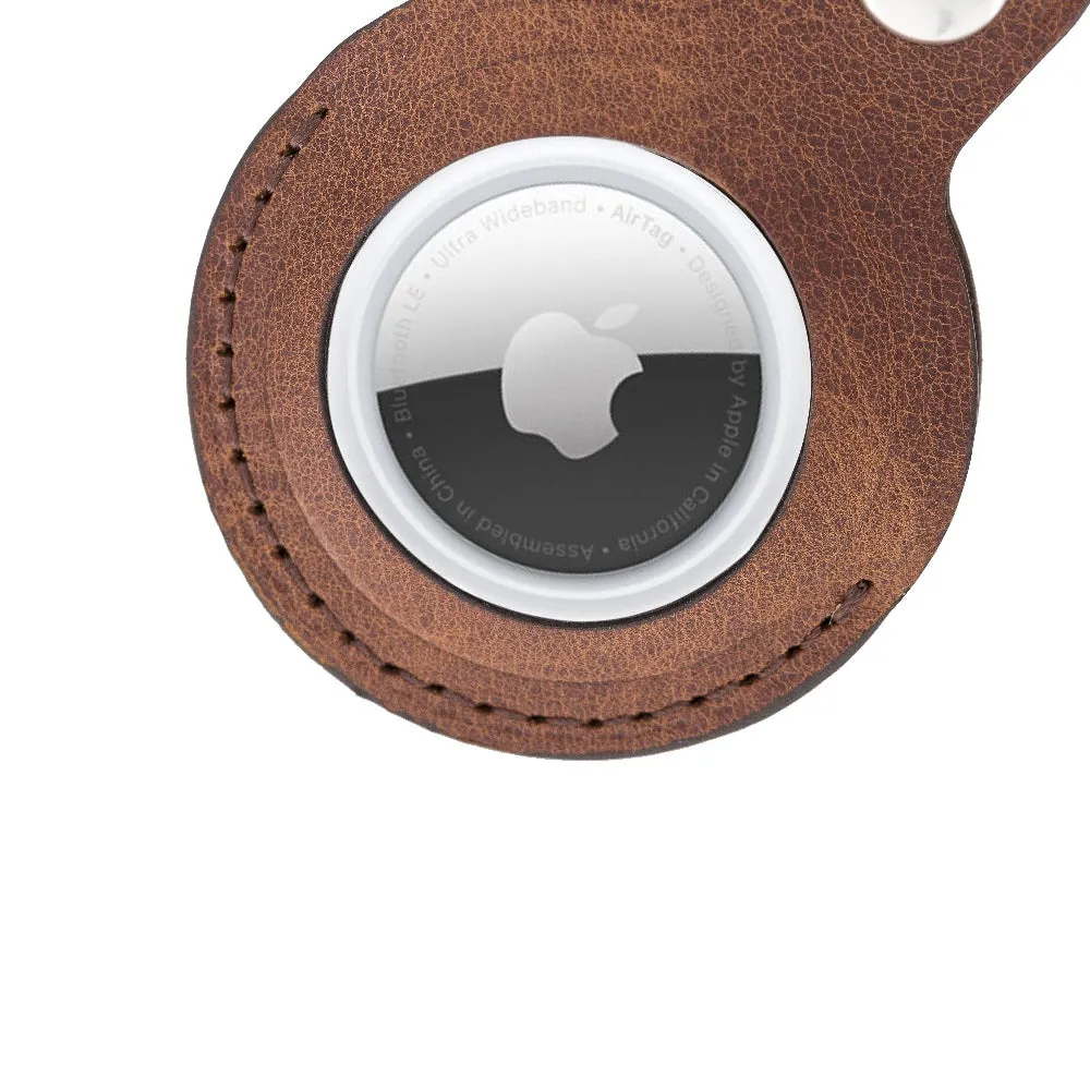 AirTag Leather Case with Key Ring
