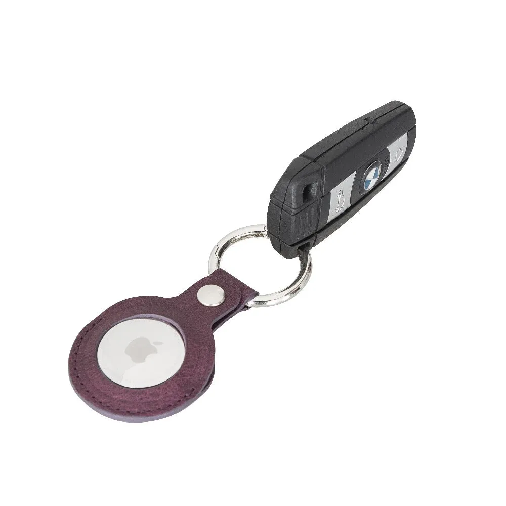 AirTag Leather Case with Key Ring