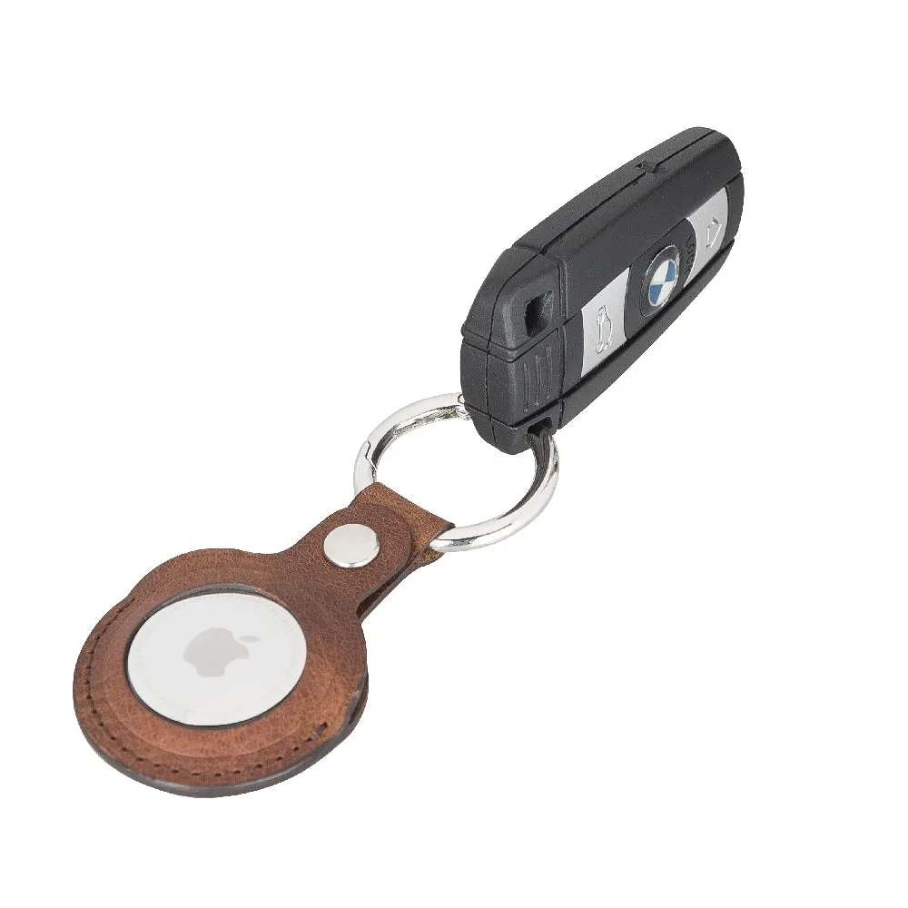 AirTag Leather Case with Key Ring