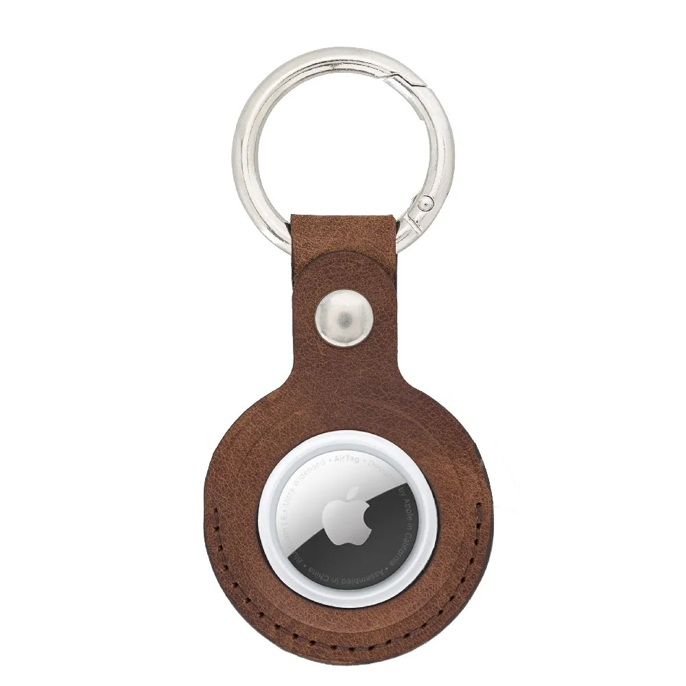 AirTag Leather Case with Key Ring