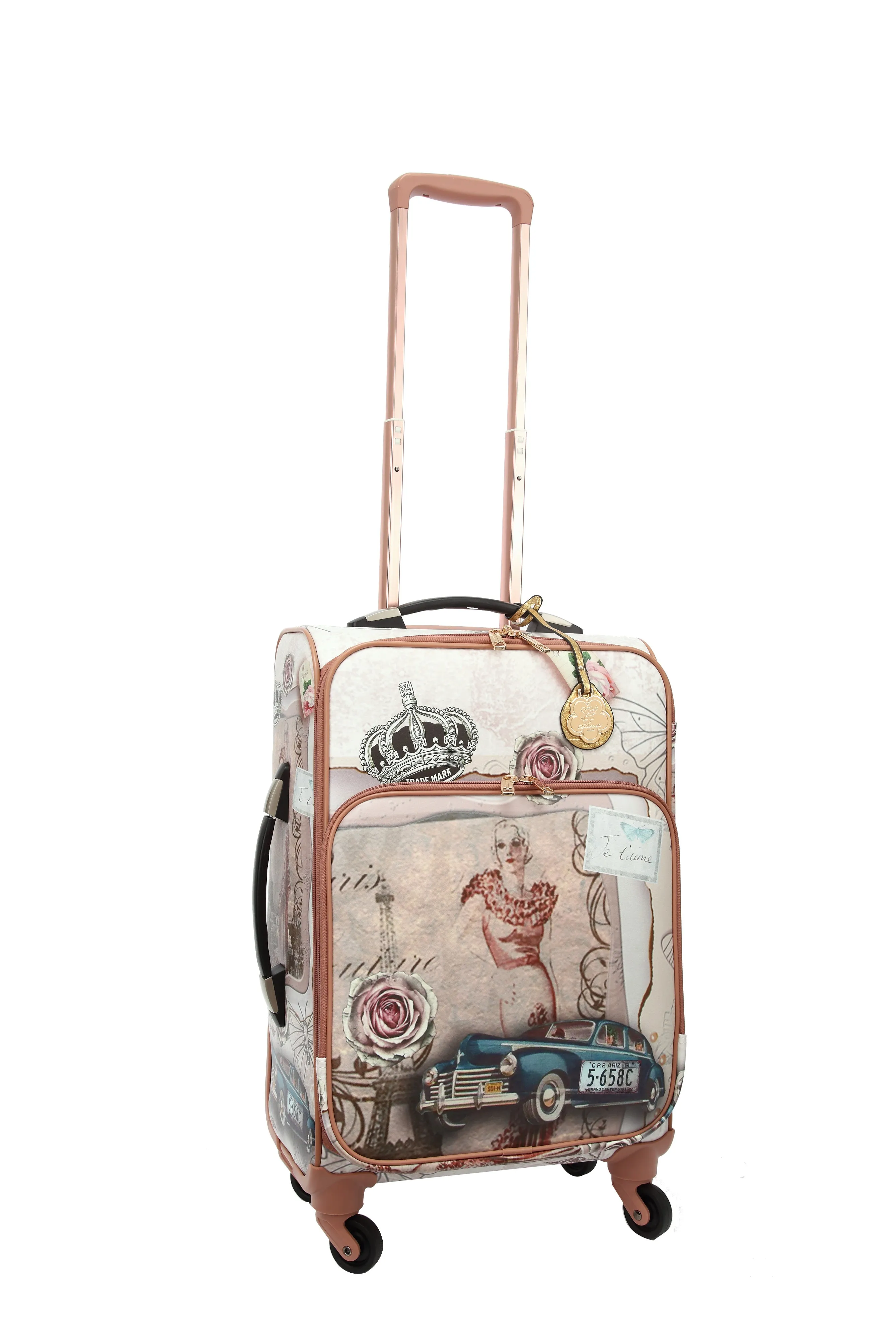 Arosa Parisian Vintage-Style Carry-On Luggage