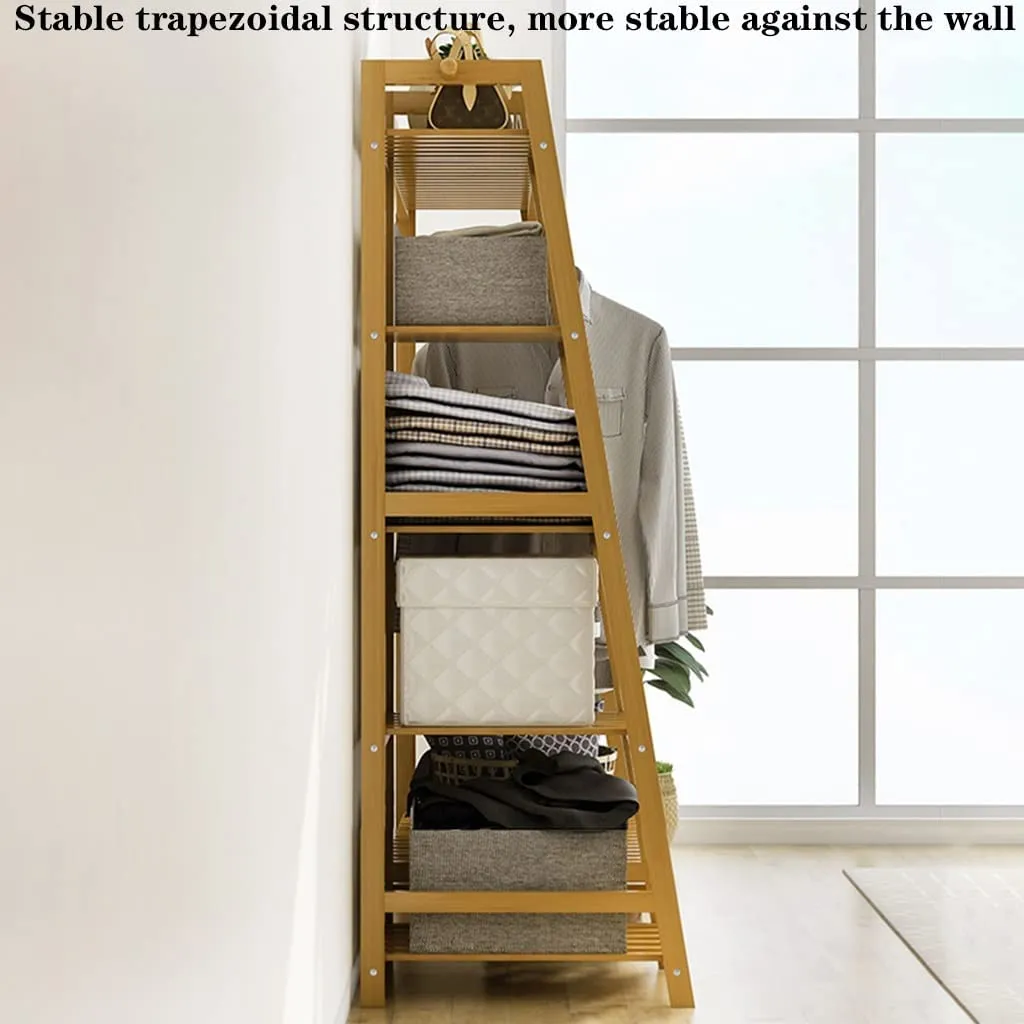 Bamboo Wardrobe Clothes Rack