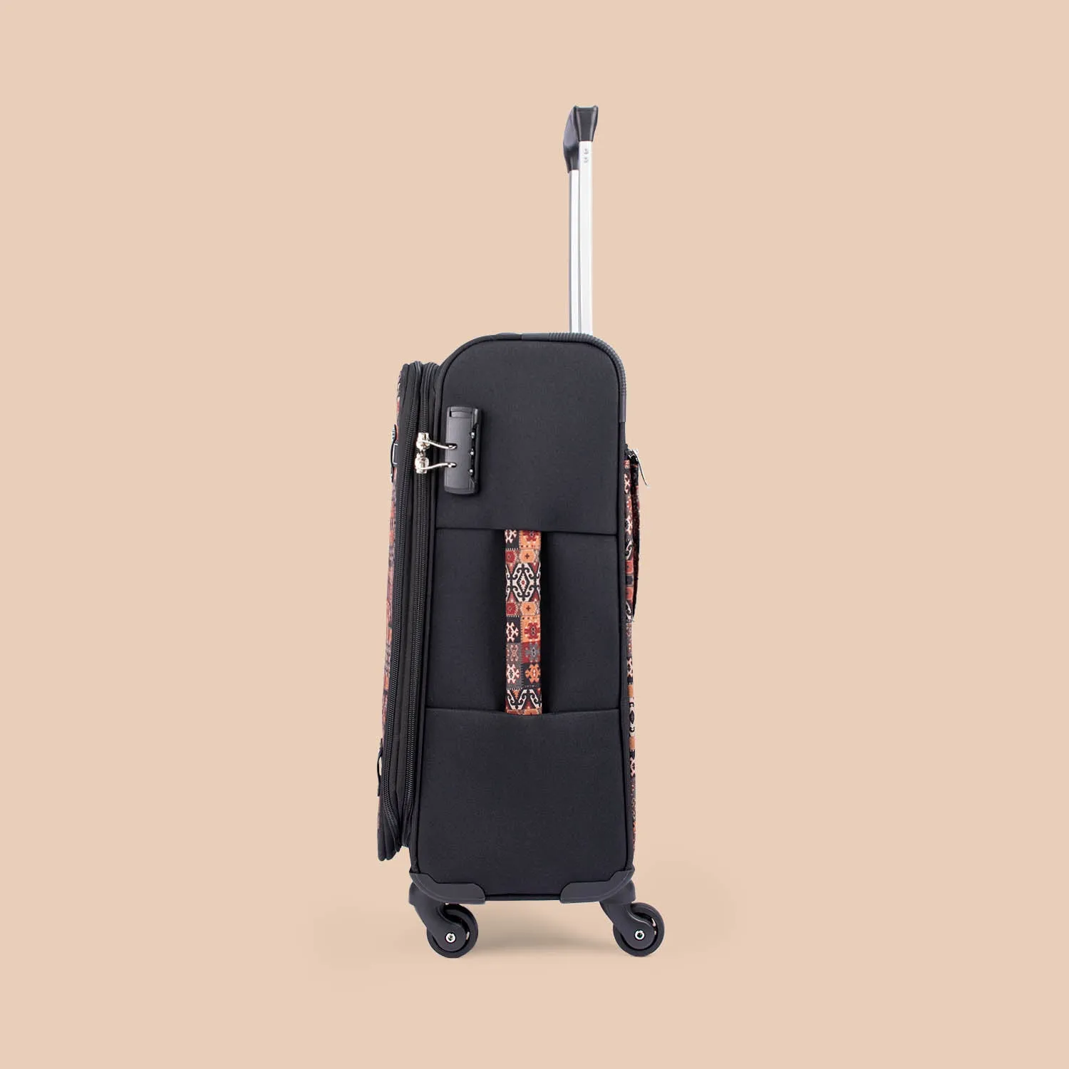 Banaras Elegance Saira Trolley Bag - Black (Cabin)