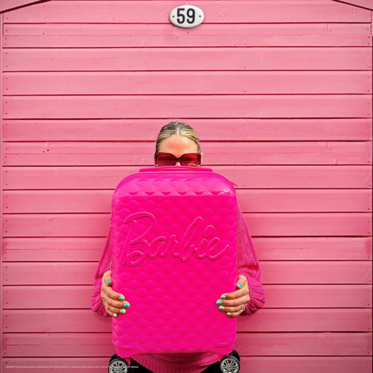 Barbie™ 3D Quilted Texture 22.5" Carry-on Luggage
