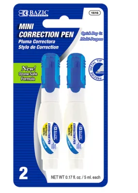 Bazic Correction Pen Mini  2Ct Metal Tip