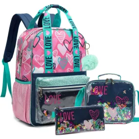 Bikab School Backpack Backpack Women Kids Bags for Girls Sequin School Bags for Girls Backpack for Girls Kawaii Schoolbag