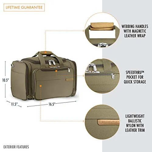 Briggs & Riley Baseline-Deluxe Travel Tote Bag, Olive, One Size