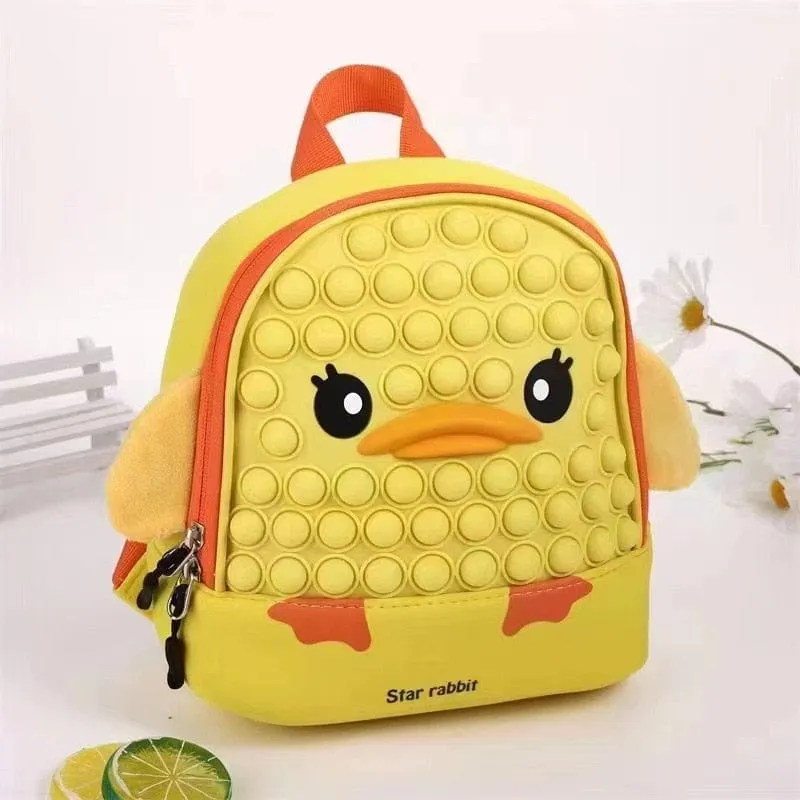 Cartoon Animal Pop It Backpack