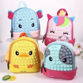 Cartoon Animal Pop It Backpack
