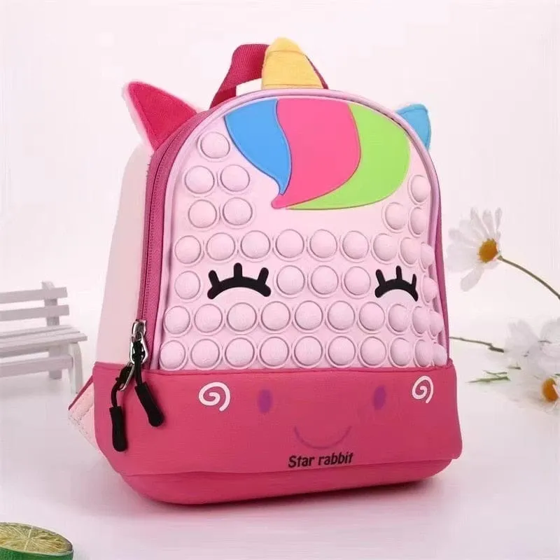 Cartoon Animal Pop It Backpack
