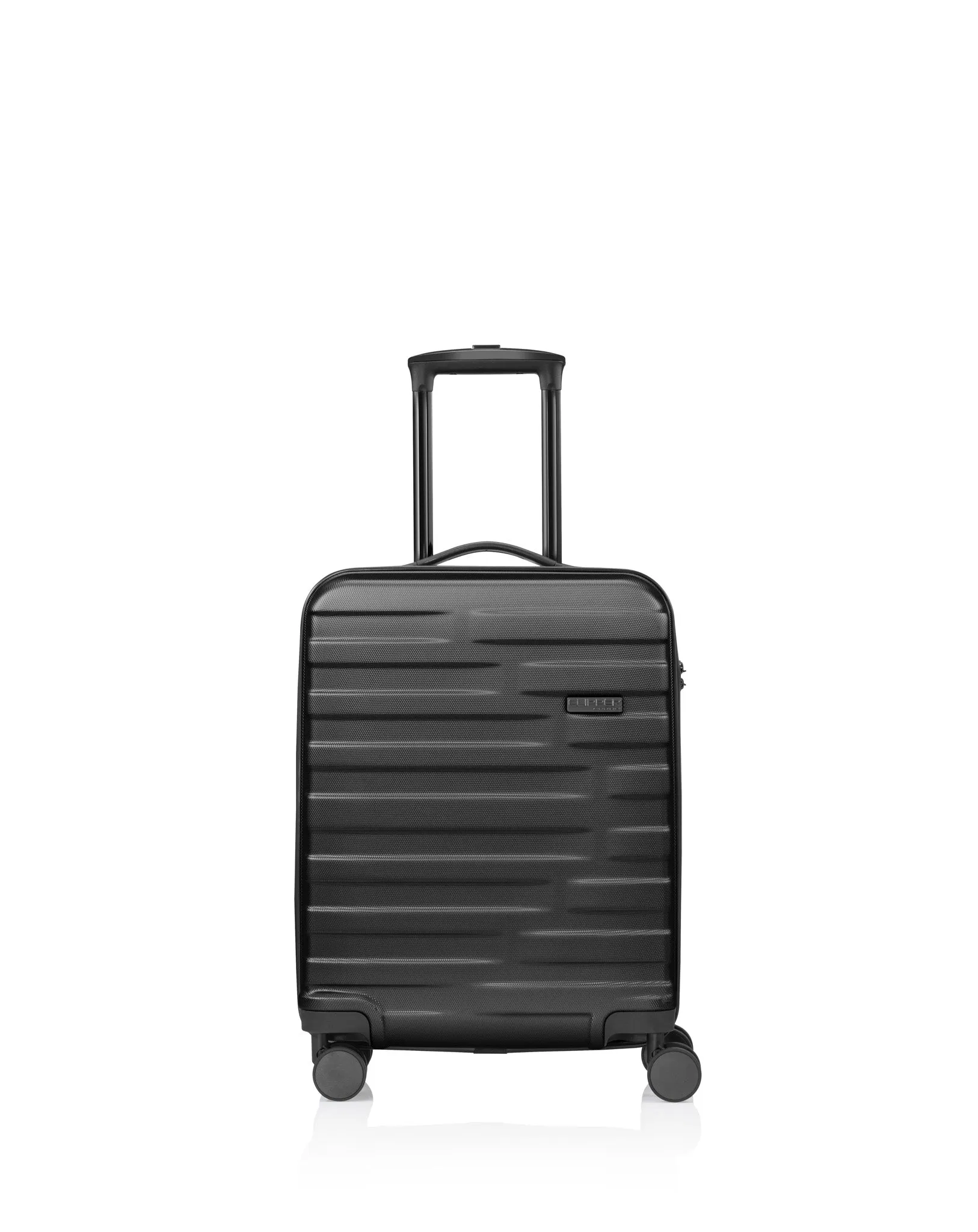 Clipper by Pack Easy - (Size S) 44L Kosmo Cabin Trolley Shell Suitcase (8949NO) - Black