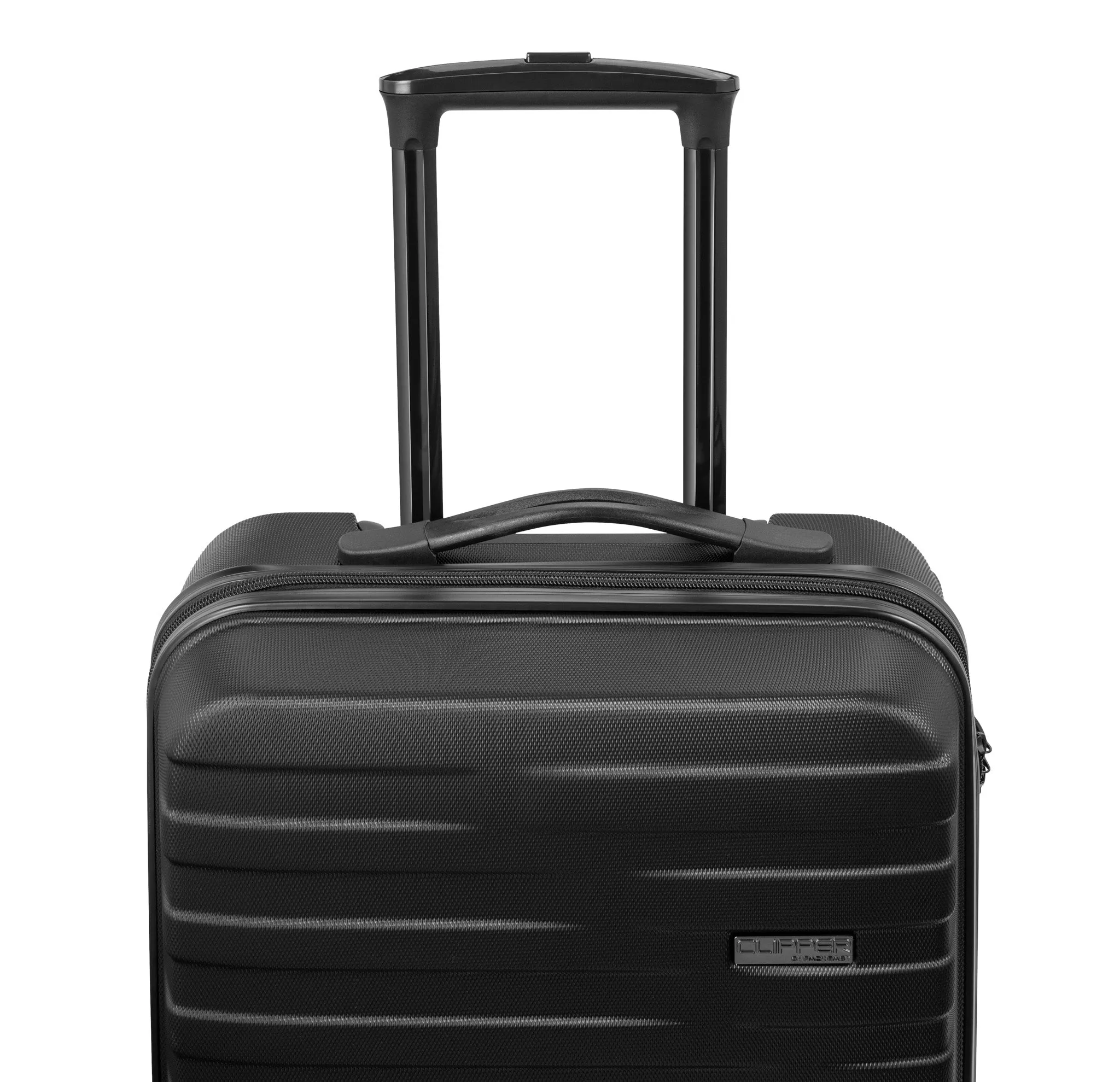 Clipper by Pack Easy - (Size S) 44L Kosmo Cabin Trolley Shell Suitcase (8949NO) - Black