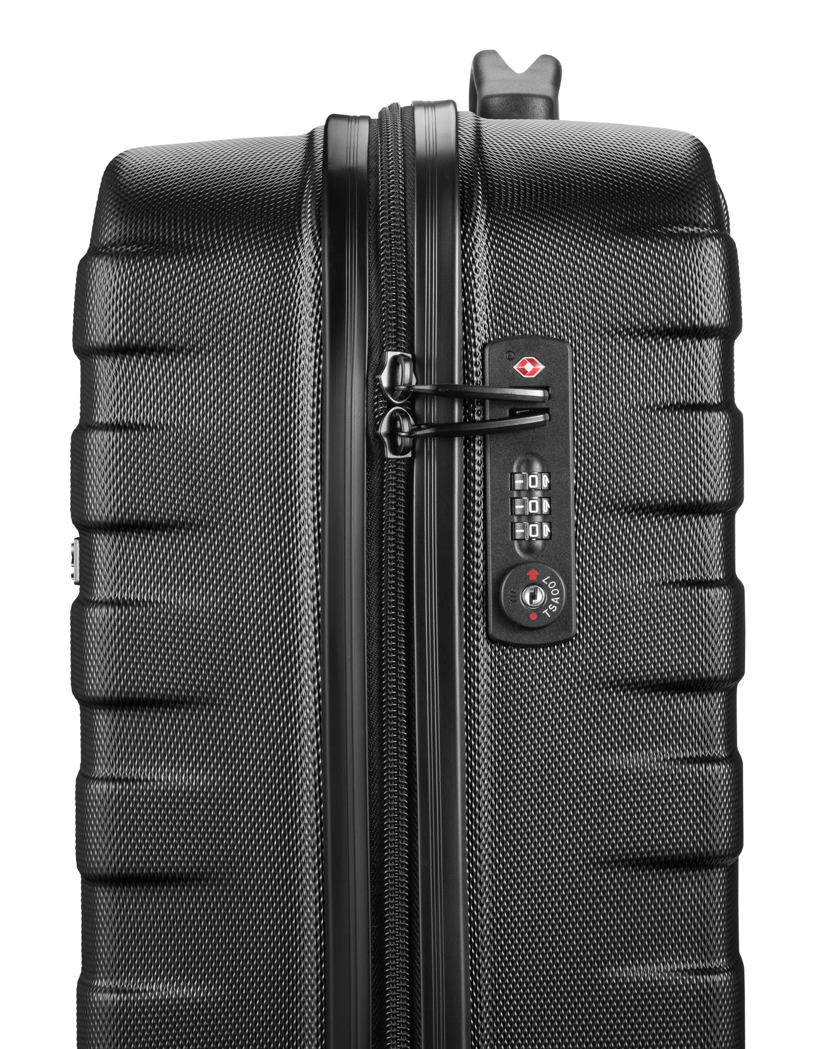 Clipper by Pack Easy - (Size S) 44L Kosmo Cabin Trolley Shell Suitcase (8949NO) - Black