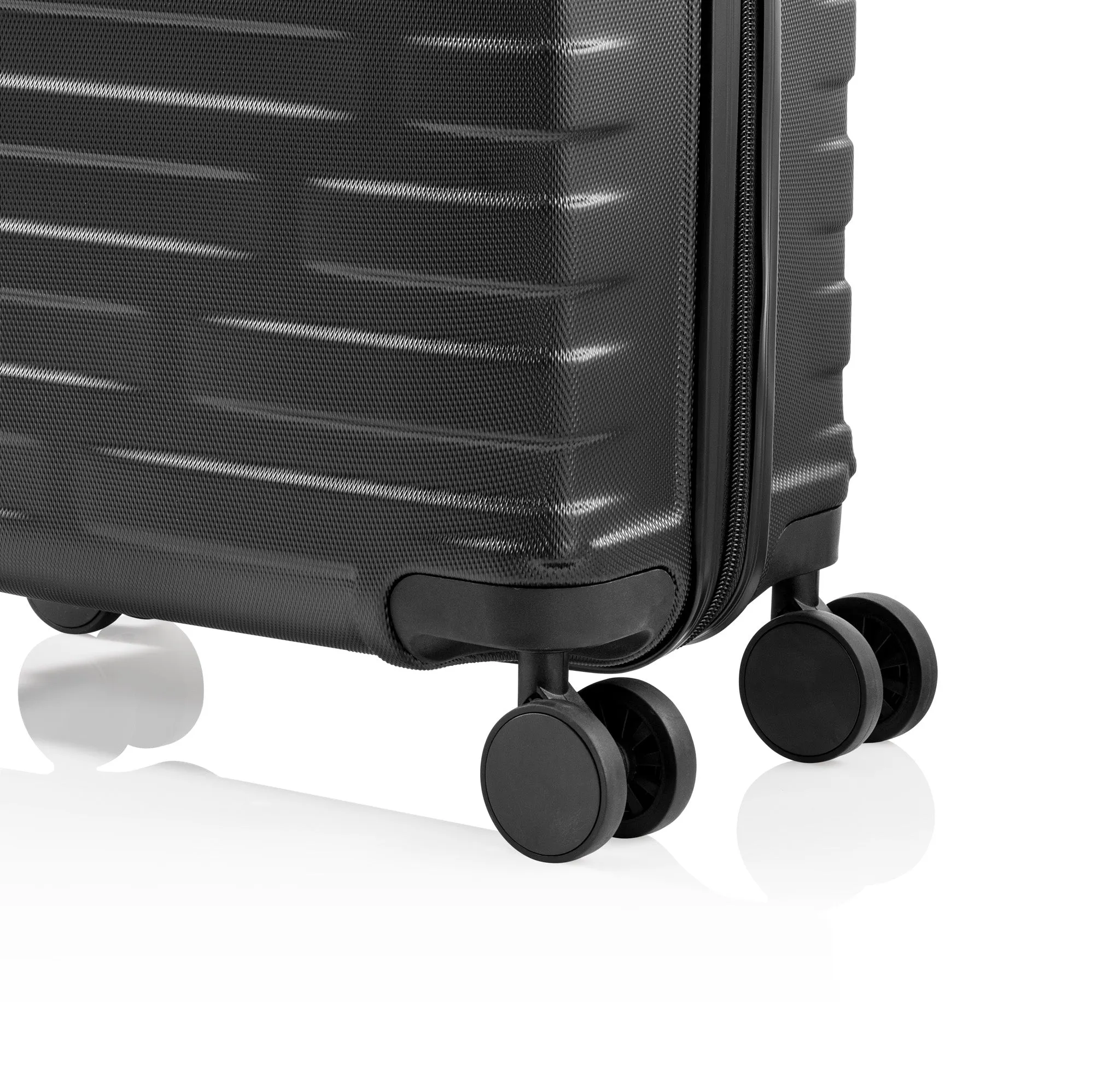 Clipper by Pack Easy - (Size S) 44L Kosmo Cabin Trolley Shell Suitcase (8949NO) - Black