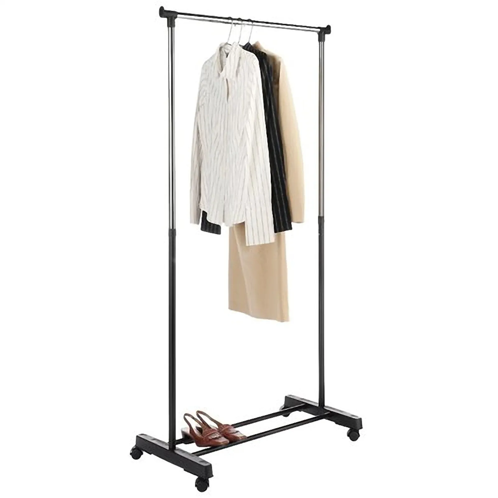 Clothing Display Rack, Movable Garment Rack with Wheels, Clothes Rack, Furniture, Garment Rack Shop Display, Shirt Stand Drying, Hanging