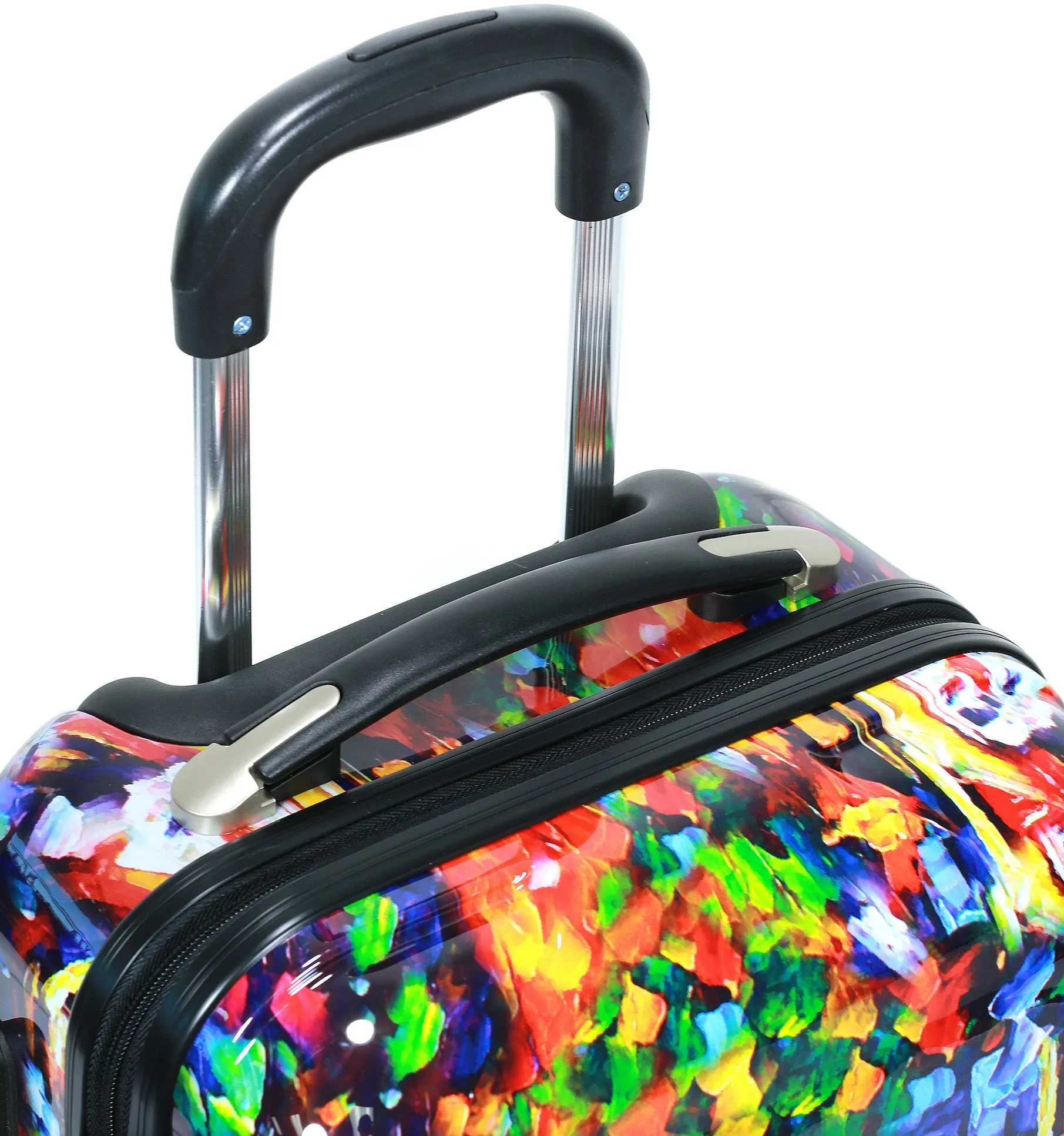 Dejuno Parisian Nights 3 Piece Hardside Spinner Upright Luggage Set