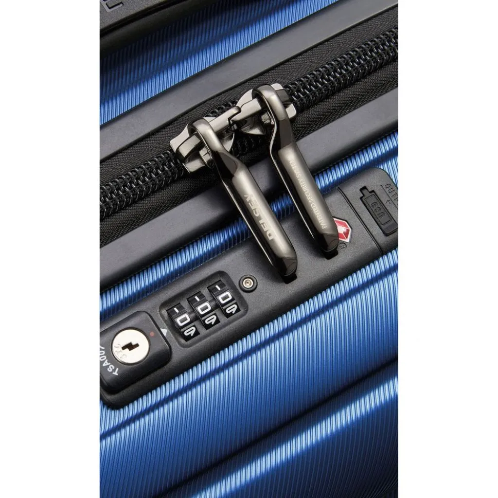Delsey Shadow 55cm Expandable Carry On Luggage - Blue