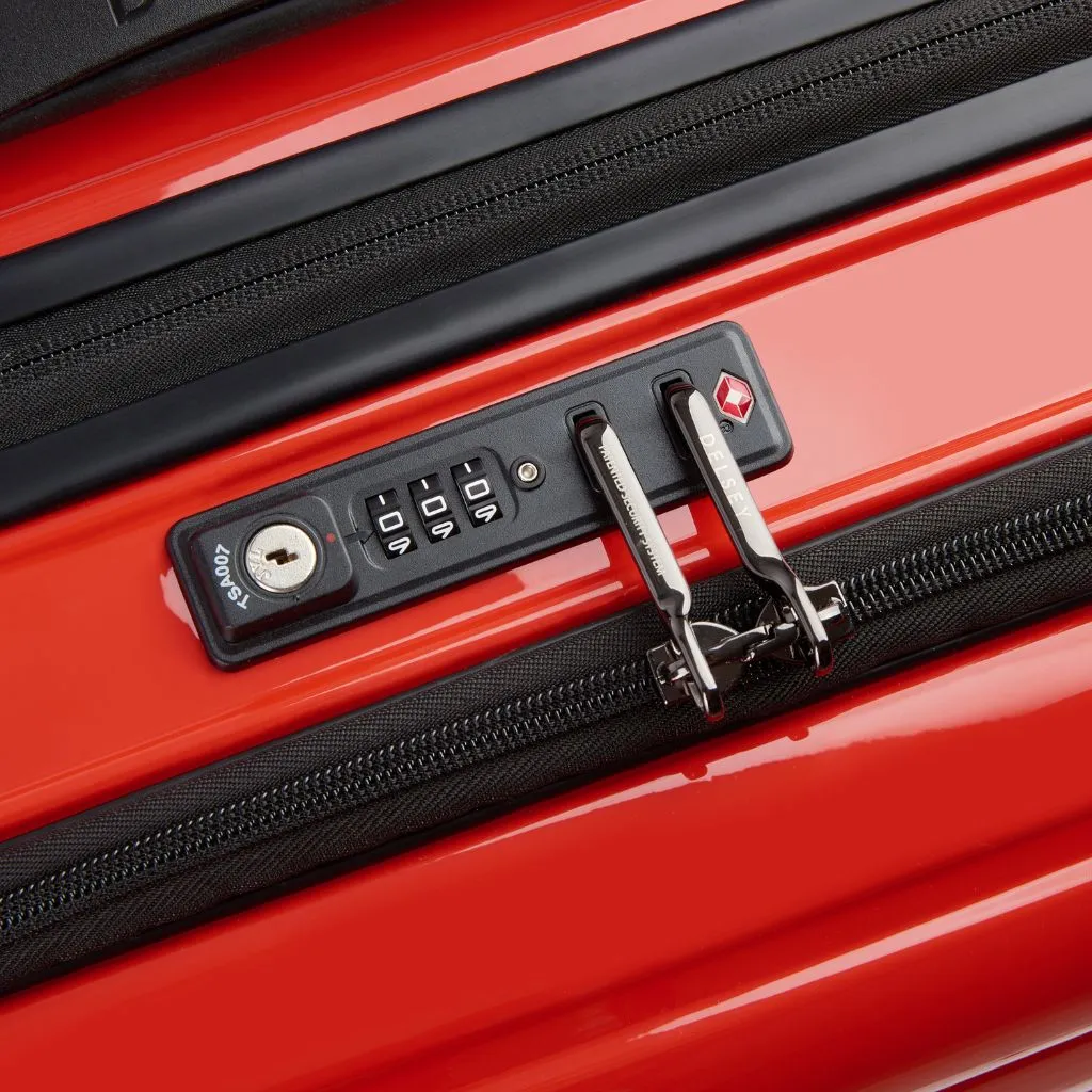 Delsey Shadow 66cm Top Loader Medium Luggage - Red