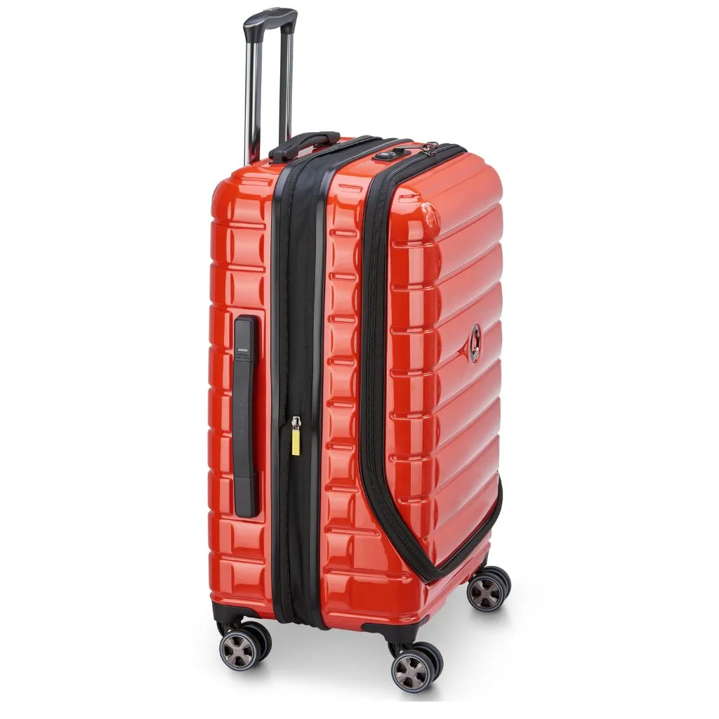 Delsey Shadow 66cm Top Loader Medium Luggage - Red