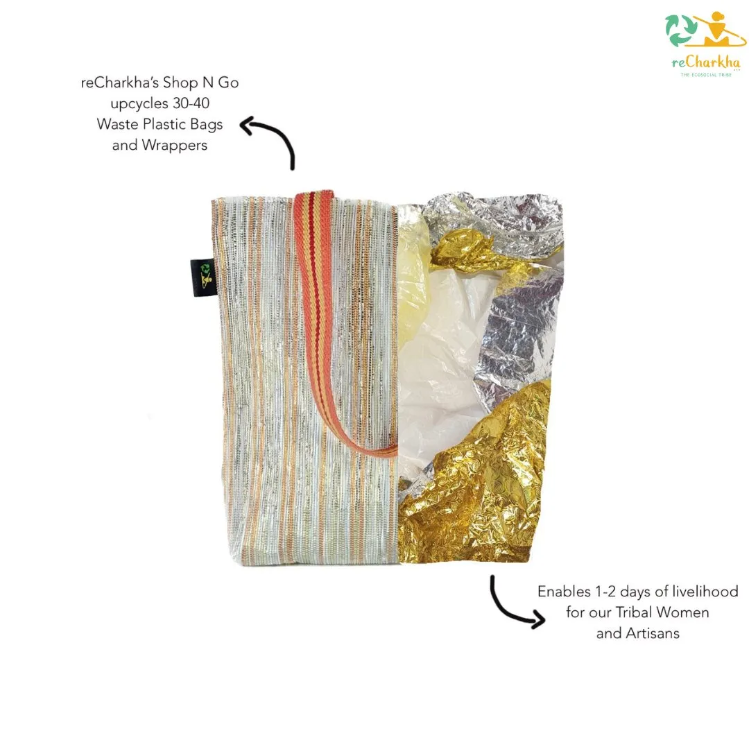 Designer Multicolored Upcycled Handwoven Shop N Go (SNGD1224-012) PS_W