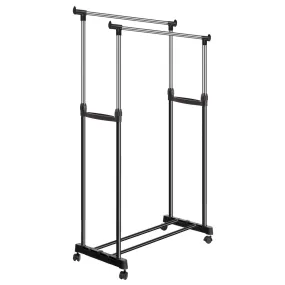 Double Portable Ajustable Garment Rack