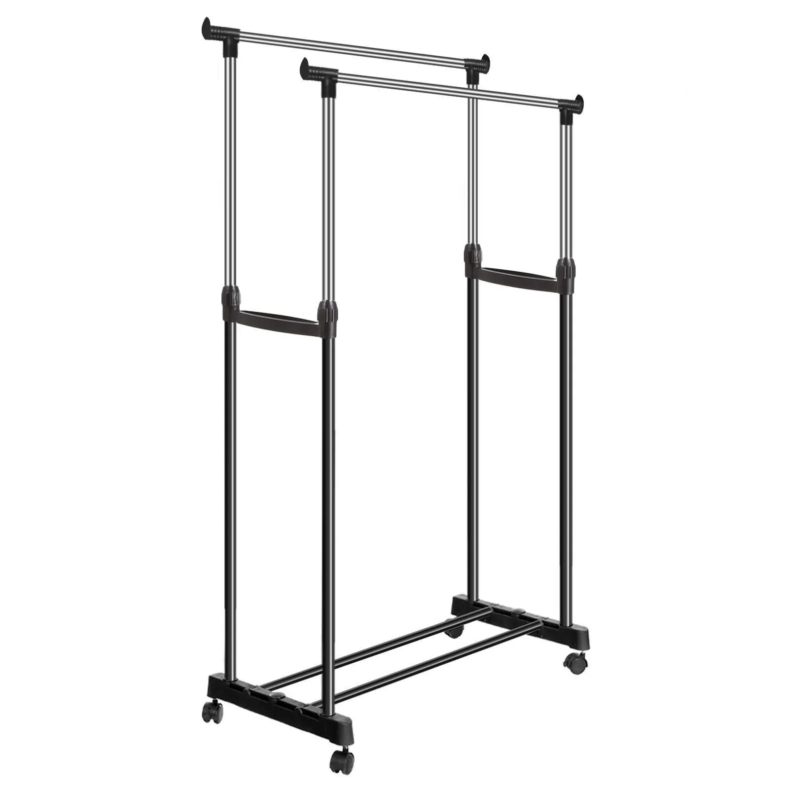 Double Portable Ajustable Garment Rack