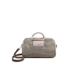 Elegant Splicing and Faux Fur Design Tote Bag For Women - Camel