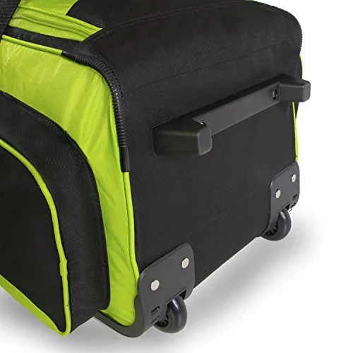 Fila 26" Lightweight Rolling Duffel Bag, Neon Lime, One Size