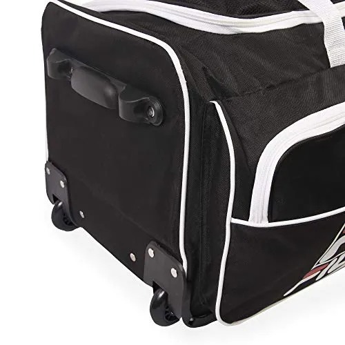 Fila 30" 8-Pocket Rolling Duffel, Black One Size