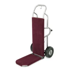 Forbes Industries 1570-CK-PS 23.5" Deluxe Handtruck, Polished Stainless Steel, 10” Black Peumatic Wheels