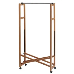 Giulius Garment Rack Cherry Wood