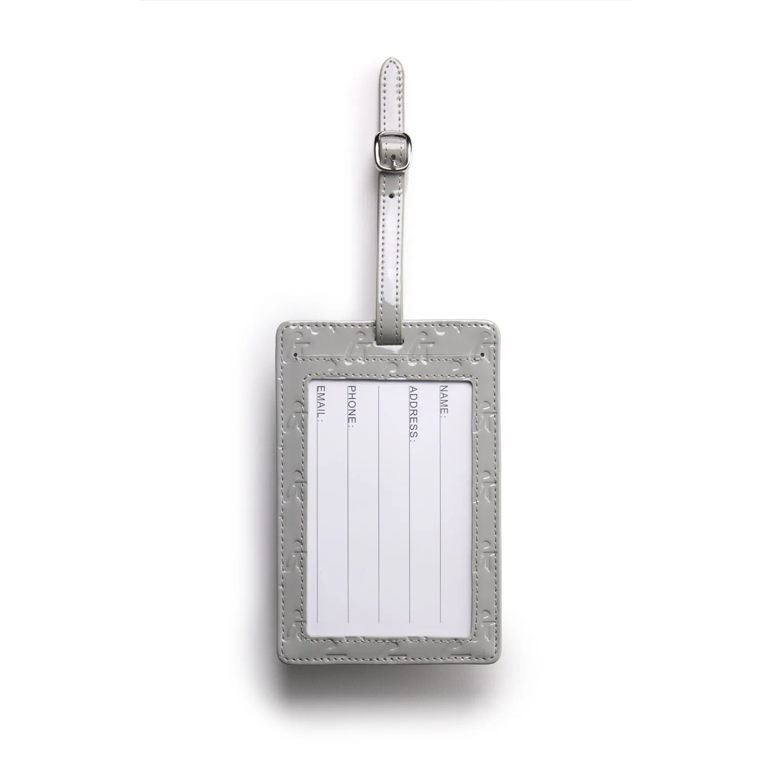 GLAM-AHOLIC LIFESTYLE LUGGAGE TAG MIRROR GRAY