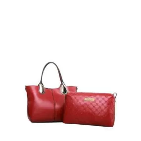 Graceful Solid Color and Hollow Out Design Women's Tote Bag - Wine Red