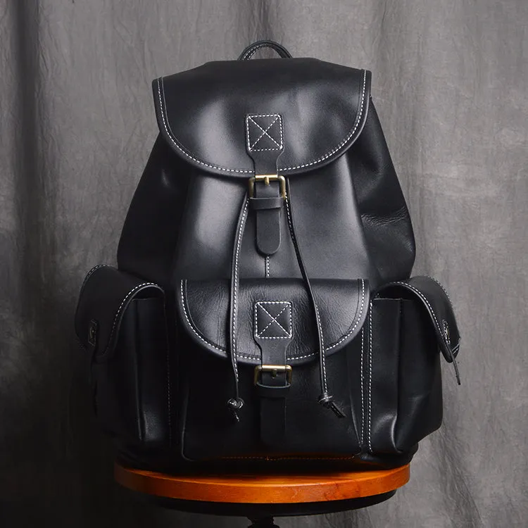 Handmade Leather Backpack College Backpack School Backpack