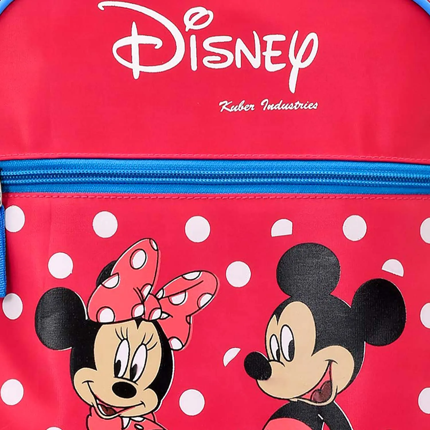 Heart Home Mickey & Minnie Print Kids Backpack Bag for School, Travel, Casual, Picnics (Pink)