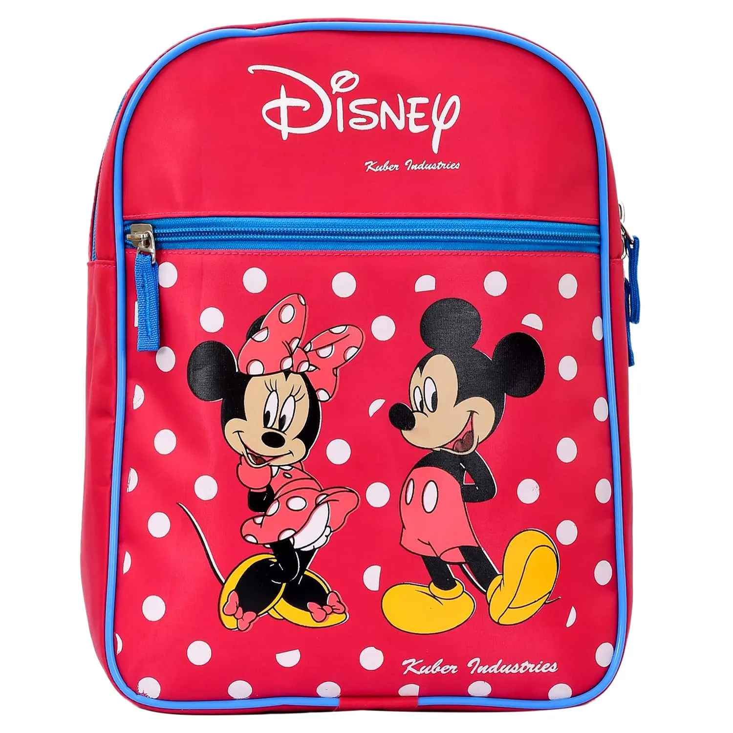 Heart Home Mickey & Minnie Print Kids Backpack Bag for School, Travel, Casual, Picnics (Pink)