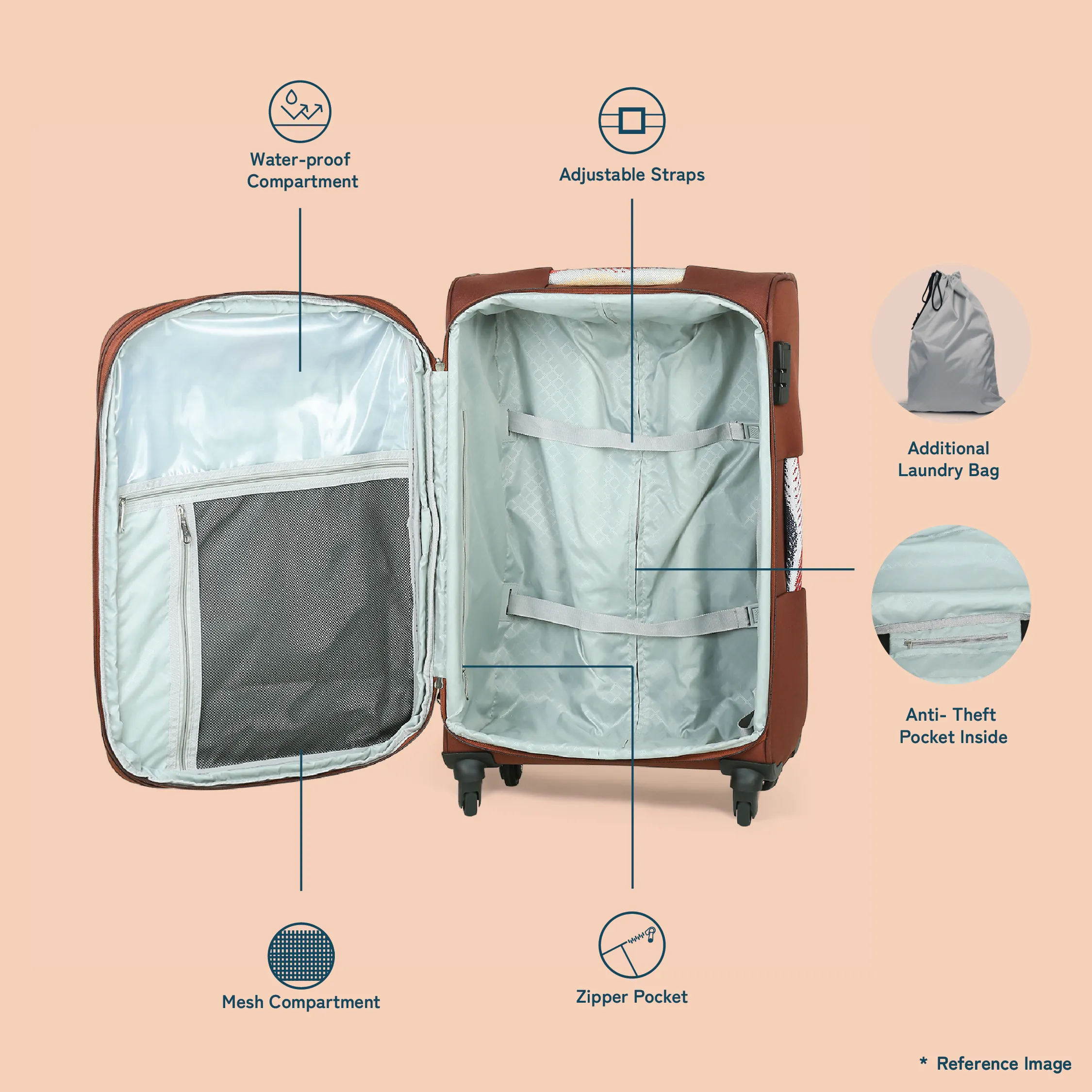 Jammu Kaleen Avasa Trolley Bag (Large)