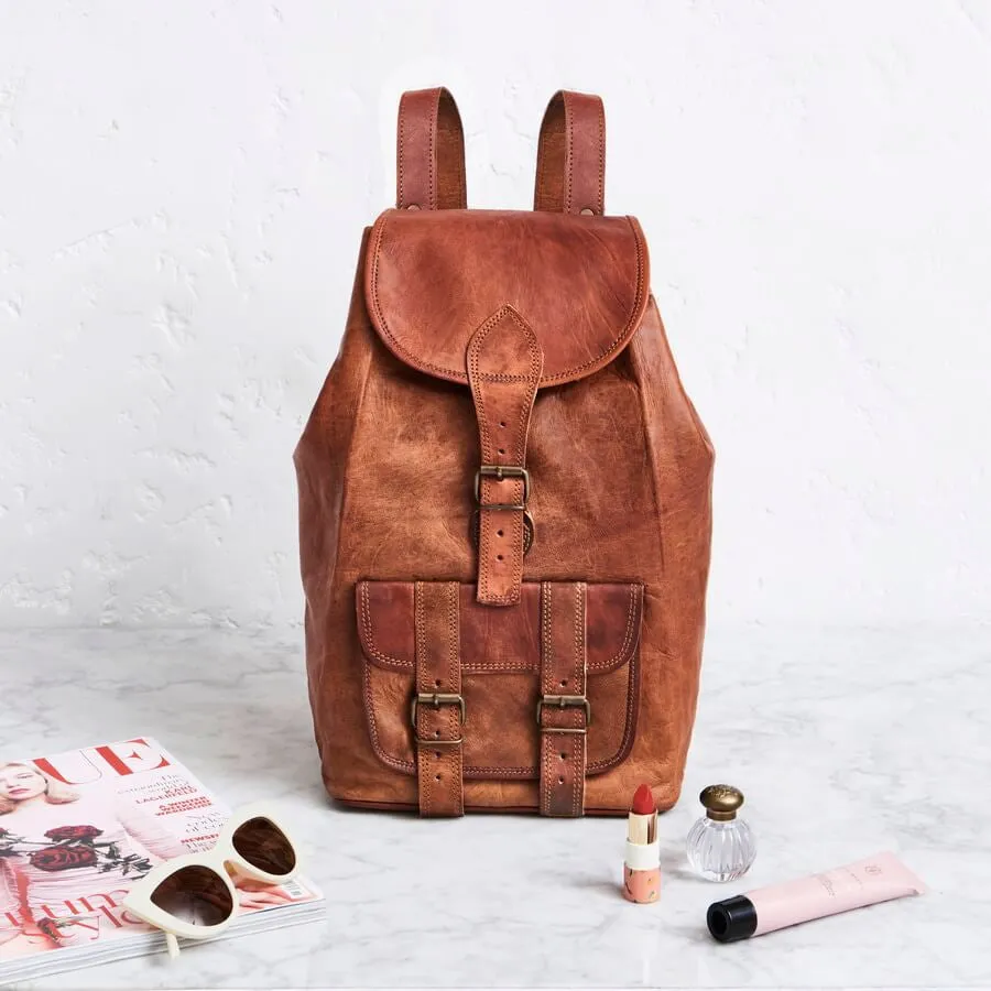 Large Leather Backpack