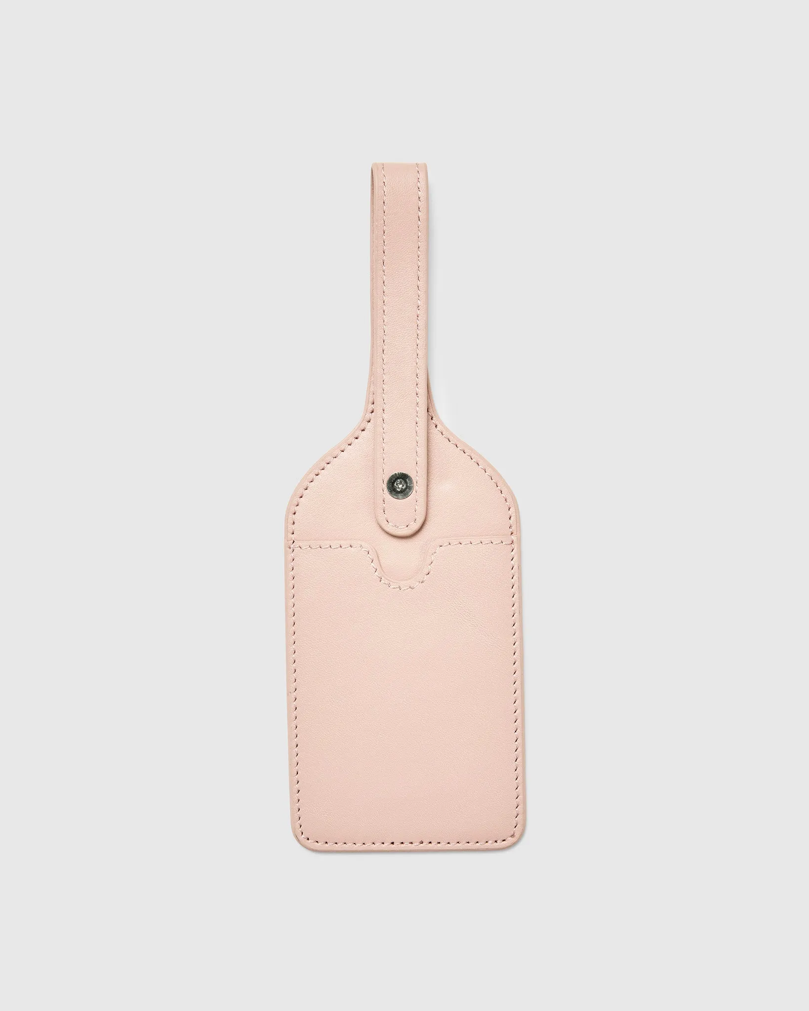 Leather Luggage Tag - Brush Pink