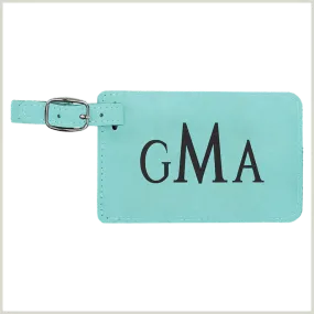 Leatherette Luggage Tag (Various Colors/Styles)