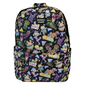 Loungefly x Nickelodeon Character All-Over Print Nylon Full-Size Backpack