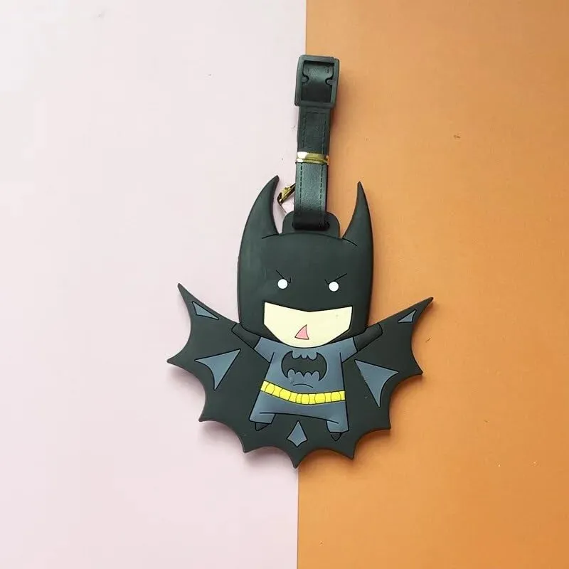 Luggage Tag for Luggage Suitcase Baggage Id Identifier Name Address Label with Silicon Strap | Bat Cute