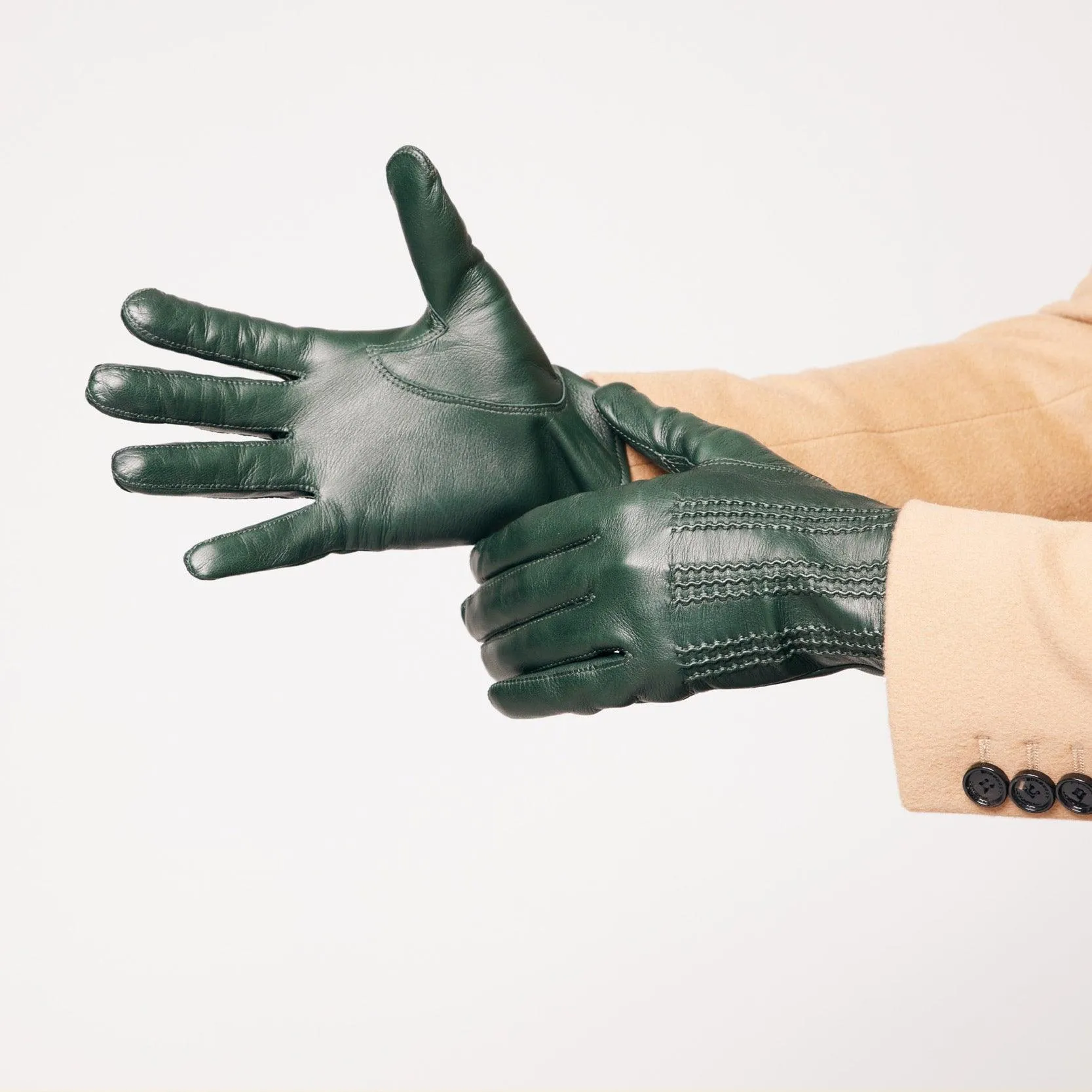 Men's Leather Traveler Glove in Agave